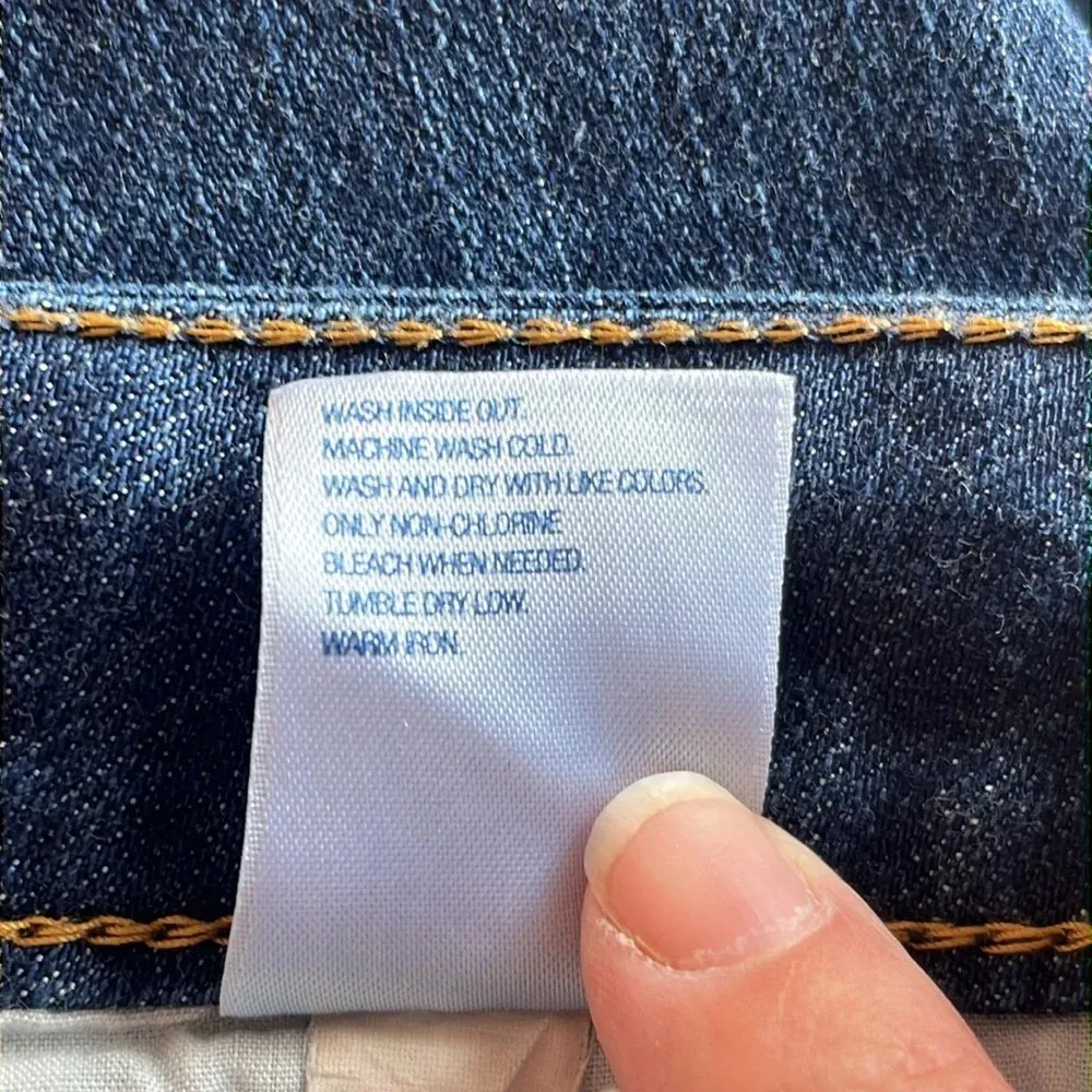 Old Navy regular fit dark wash denim jeans belt loops size 2 xs jeans 2011 - Image 9