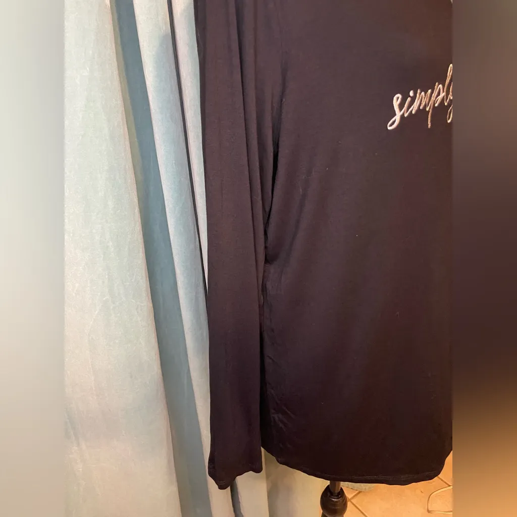 Black “Simply Blessed” Size14/16 Cato C est. 1946  Long Sleeve T-shirt Stretchy - Image 5