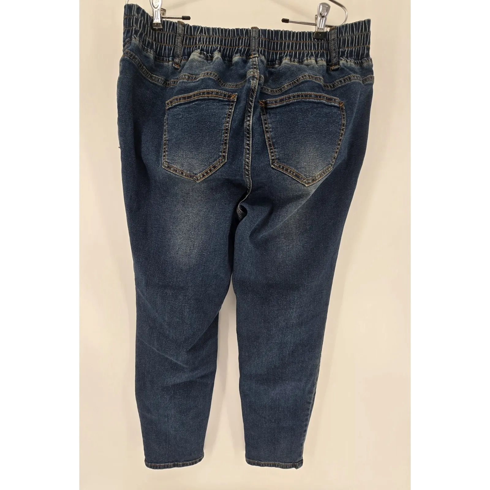 Bloomchic Denim Pants Womens Size 16 Blue Made For Your Curves Pull‎ On - Image 3