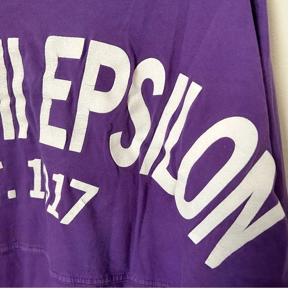 Delta Phi Epsilon Spirit Jersey Purple DPhiE Long Sleeve Tee Venley Casual Cute Purple Size M - Image 7