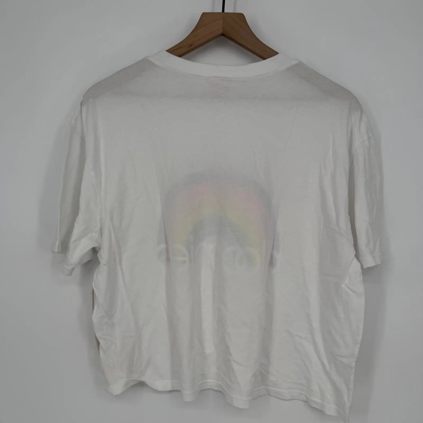 Bloomies Rainbow Graphic T Shirt Women's M‎ Medium White Colorful Cute Tee - Image 8