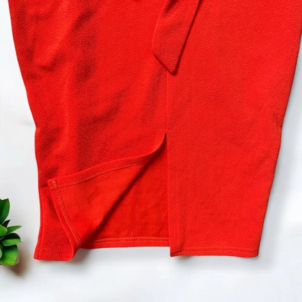 🆕 Boohoo Off The Shoulder Fold Over Split Midi Bodycon Dress - Image 7