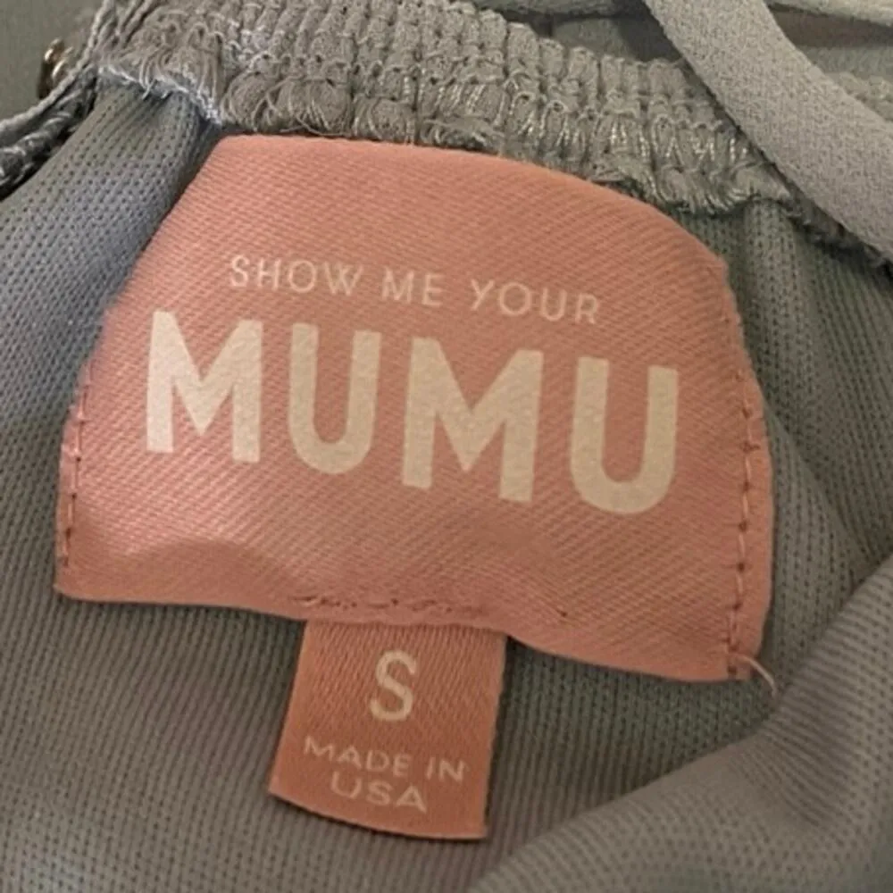 Show Me Your Mumu Godshaw Goddess Blue Maxi A-line Bridesmaid Dress Gown Size S - Image 7