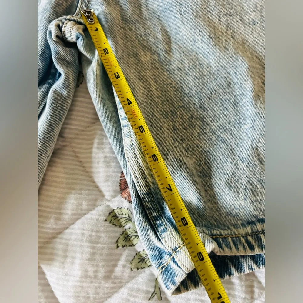 Garage Light Blue Jean Shorts women size 28 100% cotton - Image 5