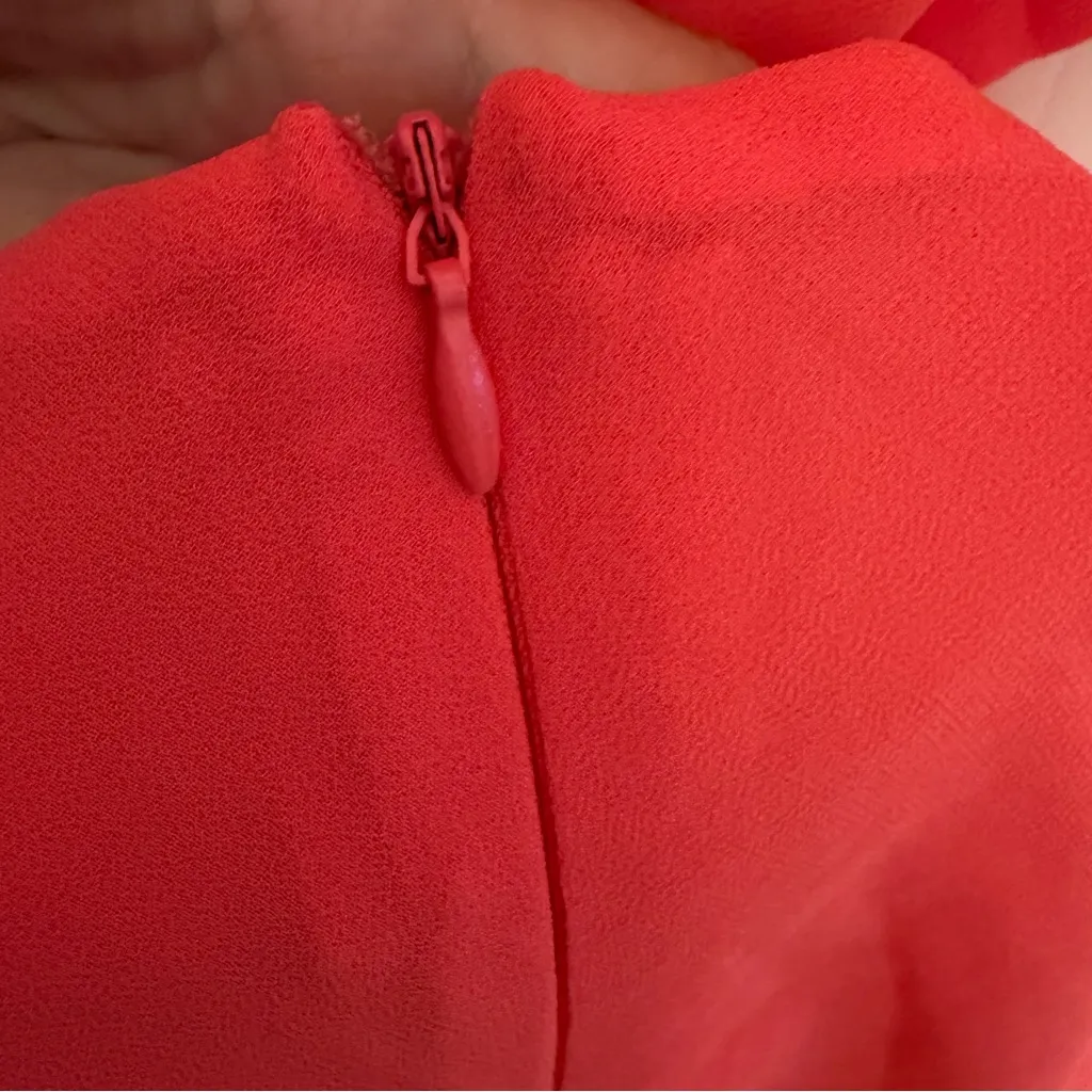 Lulus Blissful Love Coral Pink Cutout Mini Skater Dress - Size XL - Image 6