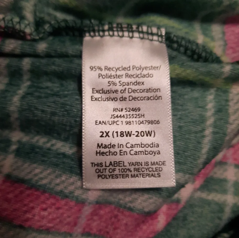 JoySpun Plaid Sleep Pants Size 2X (18W - Image 5