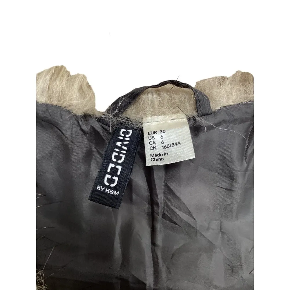 H & M brown/cream Faux Fur Vest size 6 SKU 644 - Image 4