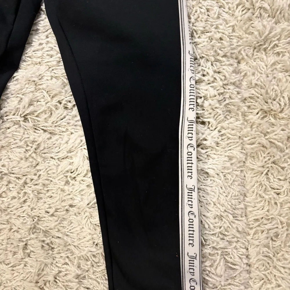 Juicy Couture Black Sport Leggings with Athletic Stripes Size M - Image 2
