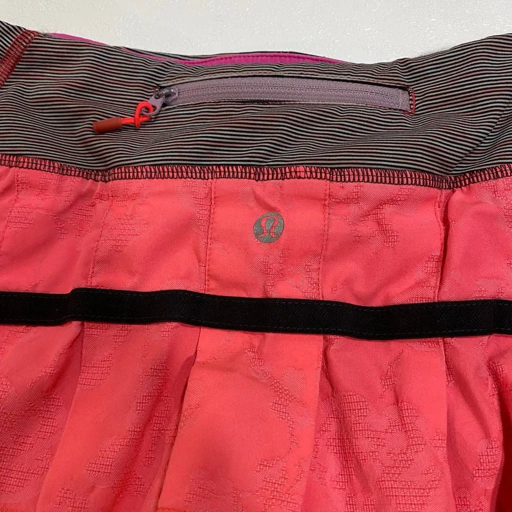 Lululemon Coral Pink Pleated Athletic Skort Women’s Size 4 Tennis Running - Image 4
