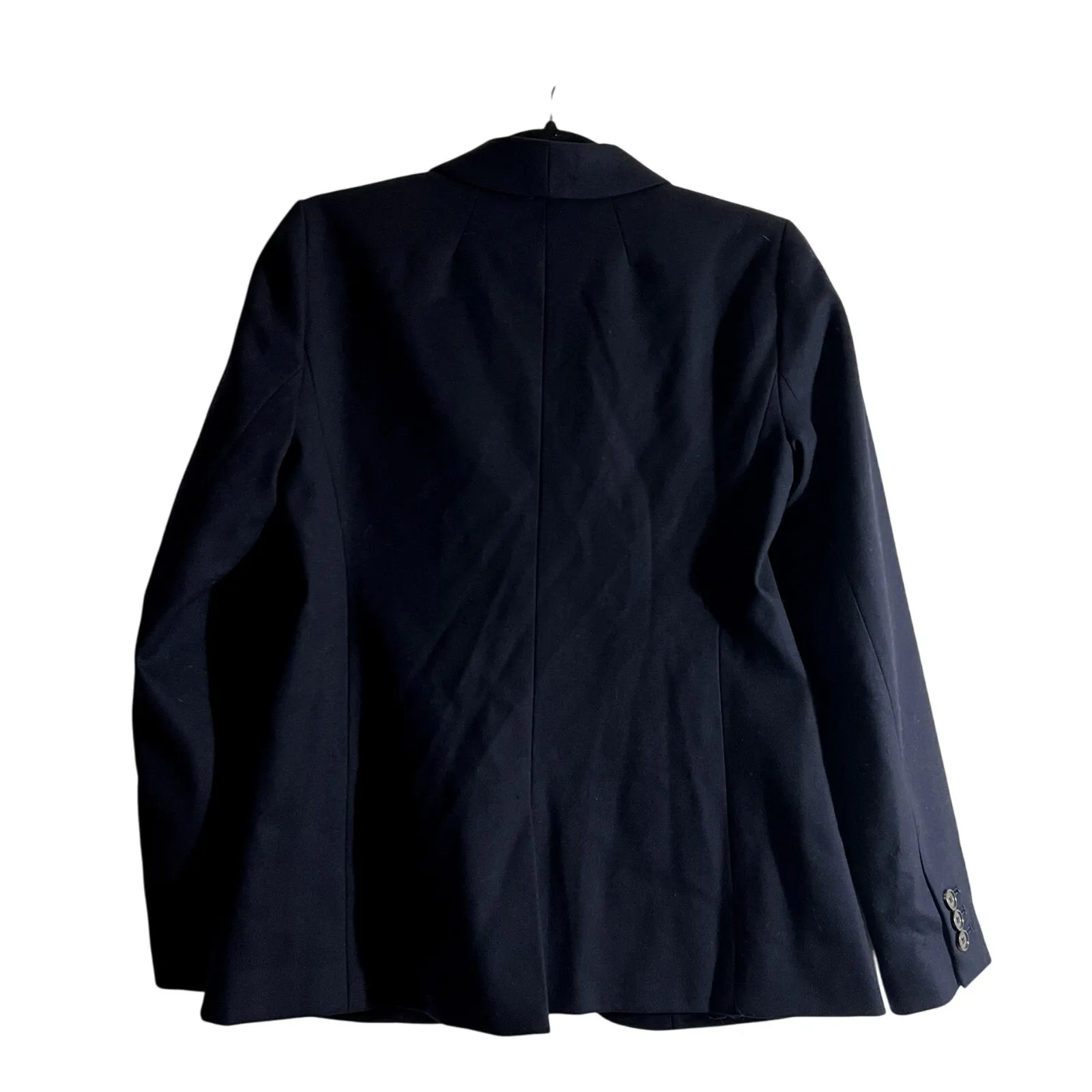 J. Crew Wool Parker Blazer Jacket classic office Blue Size 2 C5 - Image 6