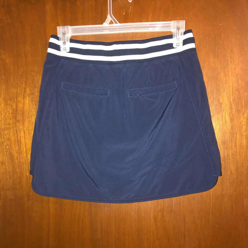 Athleta Sonara Navy Blue & White Woman’s Athletic Mini Skort Size 2 - Image 7