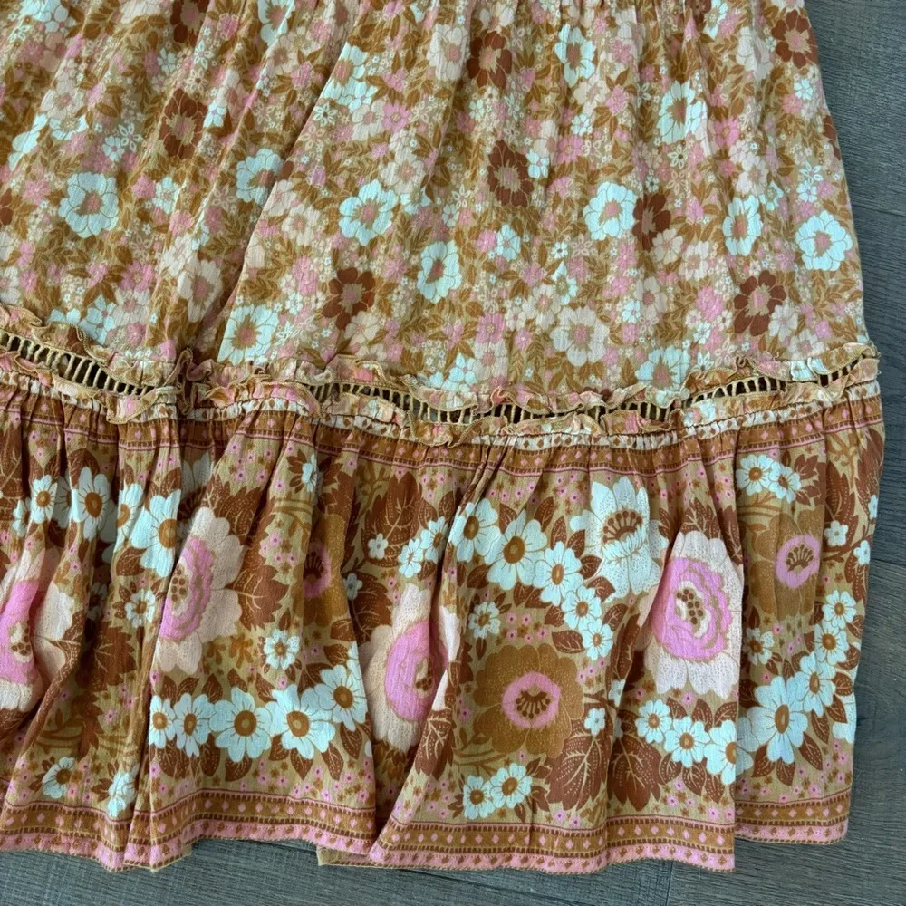 spell & the gypsy collective anne floral ruched midi dress - Image 5