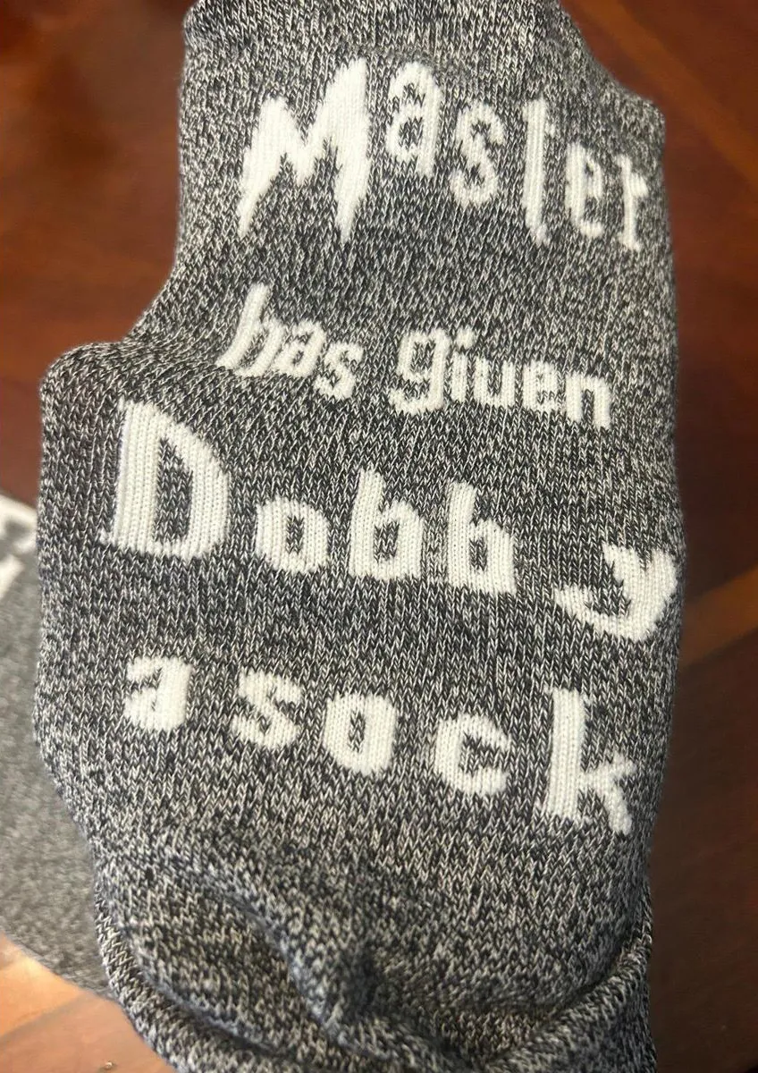 Funny socks gift joke gray unisex Silver Size M - Image 2