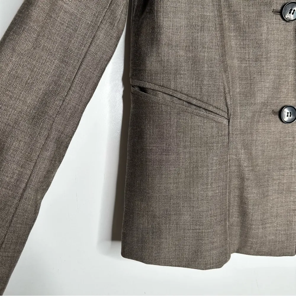 Lafayette 148 New York Wool Blend Two Button Blazer Size 4 - Image 5