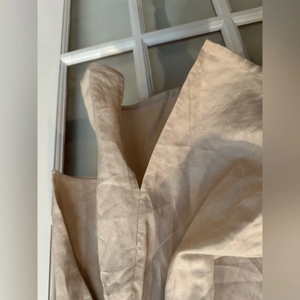 American Glamour Badgley Mischka Jewel Beaded Linen Jacket Blouse Plus Size 1X - Image 11