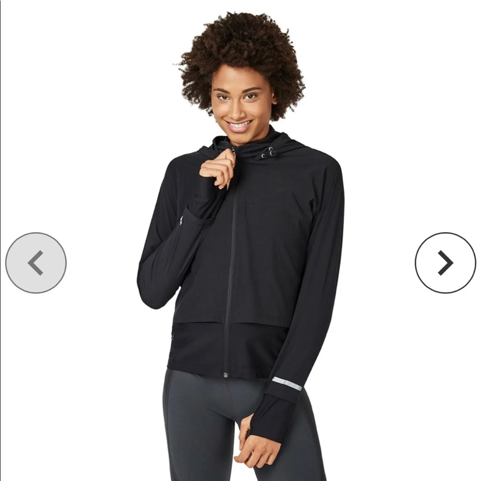 Sweaty Betty London Fast Track Running Jacket black athletic athleisure size M - Image 12