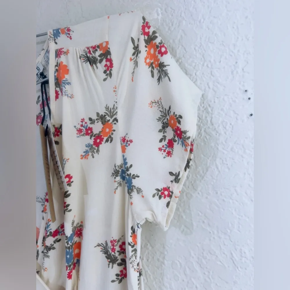 Cotton On Cream Floral Midi Dress NEW SIZE XS - Image 8