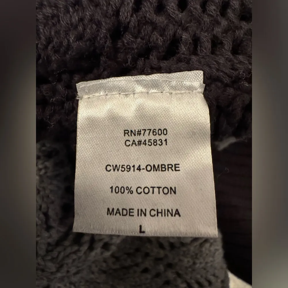 Chaser Black and Grey Open Cardigan Size Large - Image 12