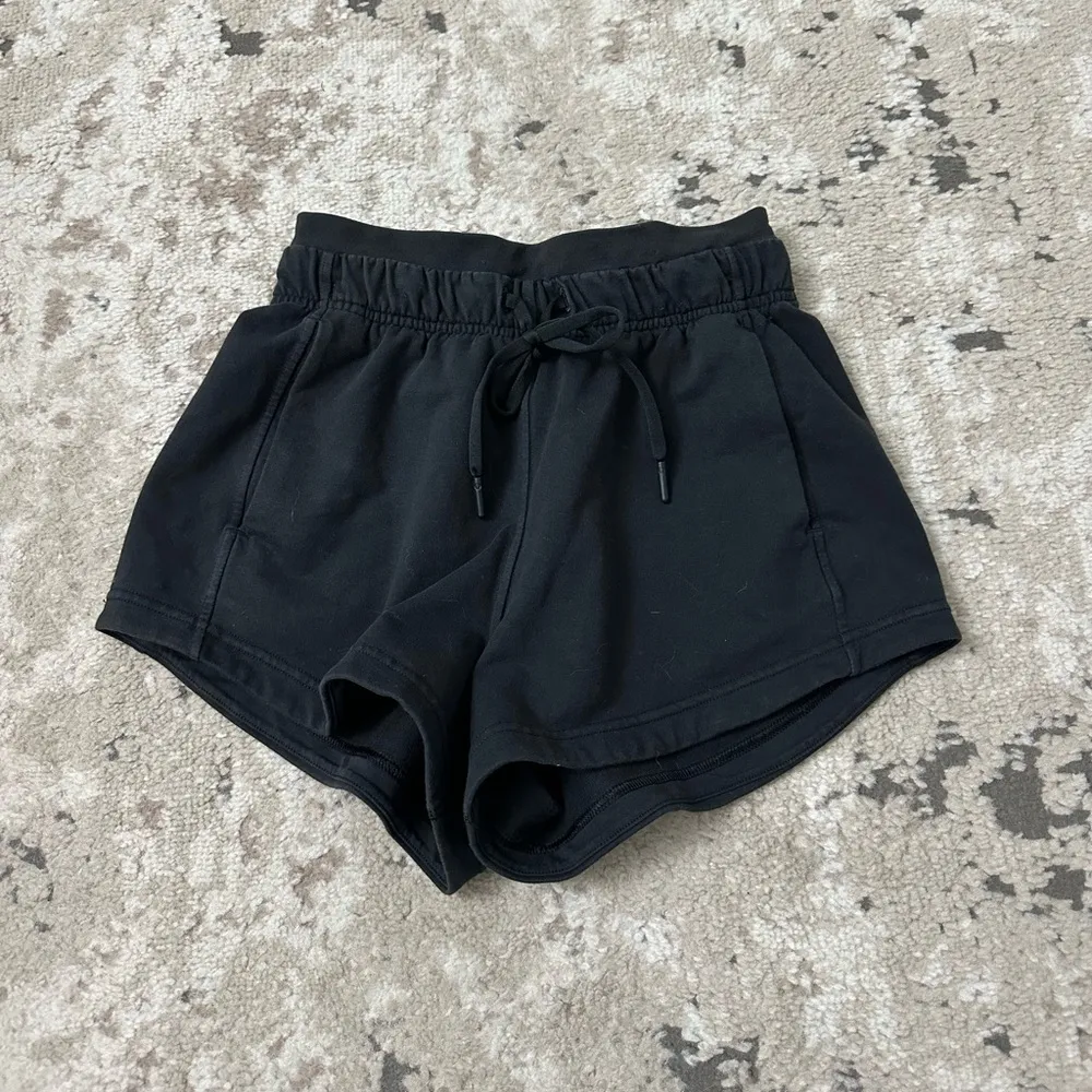 Lululemon Inner Glow Short 3" *Terry Size 2 - Black - Image 3