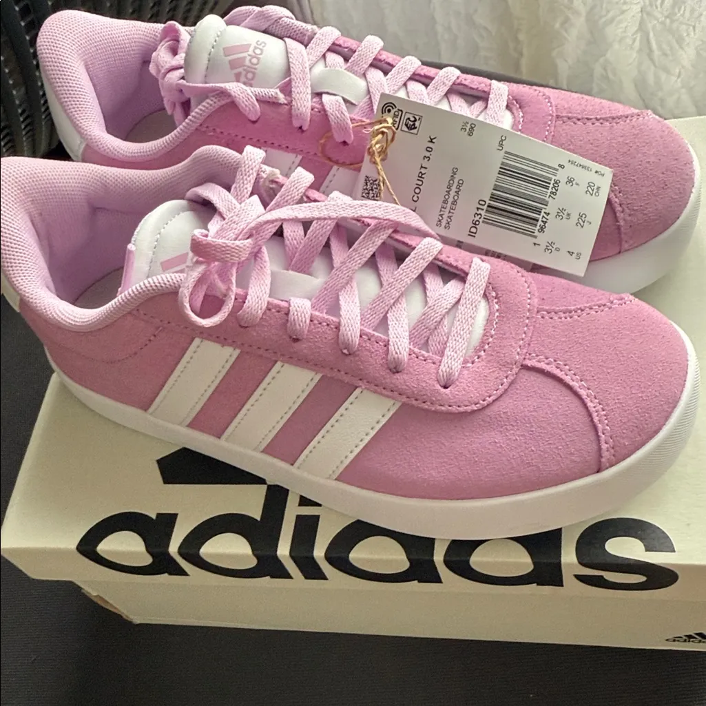 NWT Adidas Women's Light Pink Sneakers - Image 2