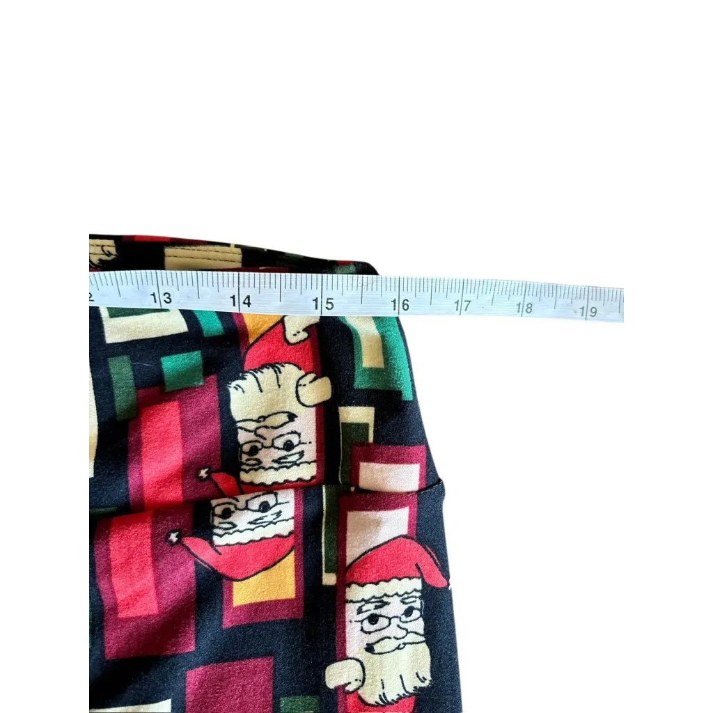 LulaRoe Women's Black Santa Soft Leggings - Image 3
