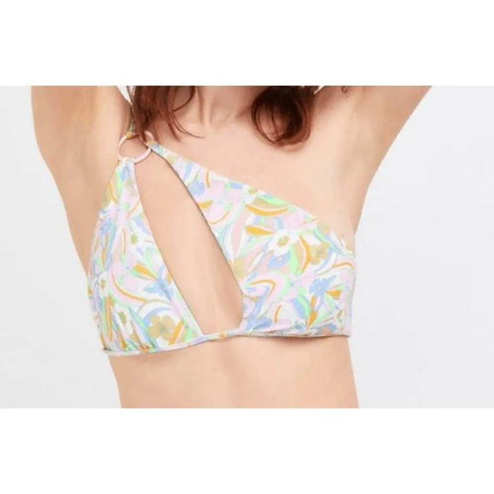 For Love and Lemons Devon Triangle Bikini Top Women's Size Small Pink - Image 3