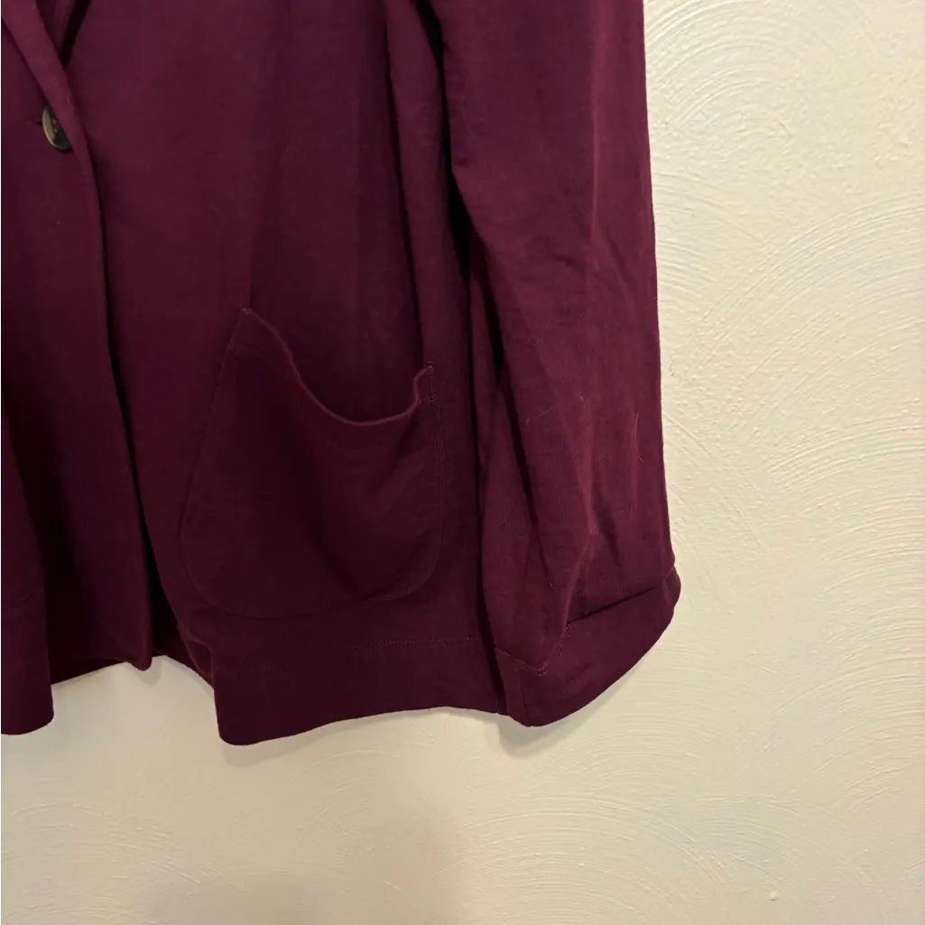 Caslon Women's Deep Plum Blazer - Image 7