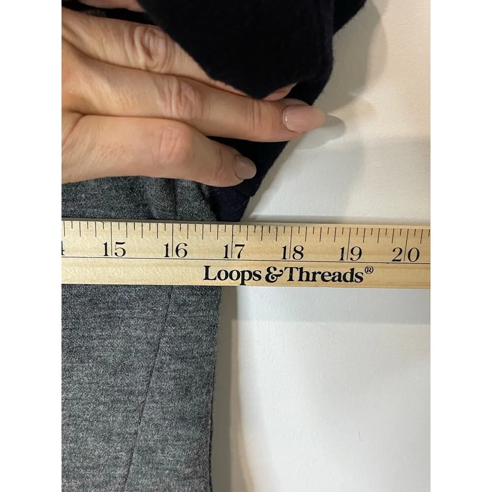 J.Crew Blazer Women 6 Navy Blue Gray Wool Blend Color Block Dark Academia Office - Image 6