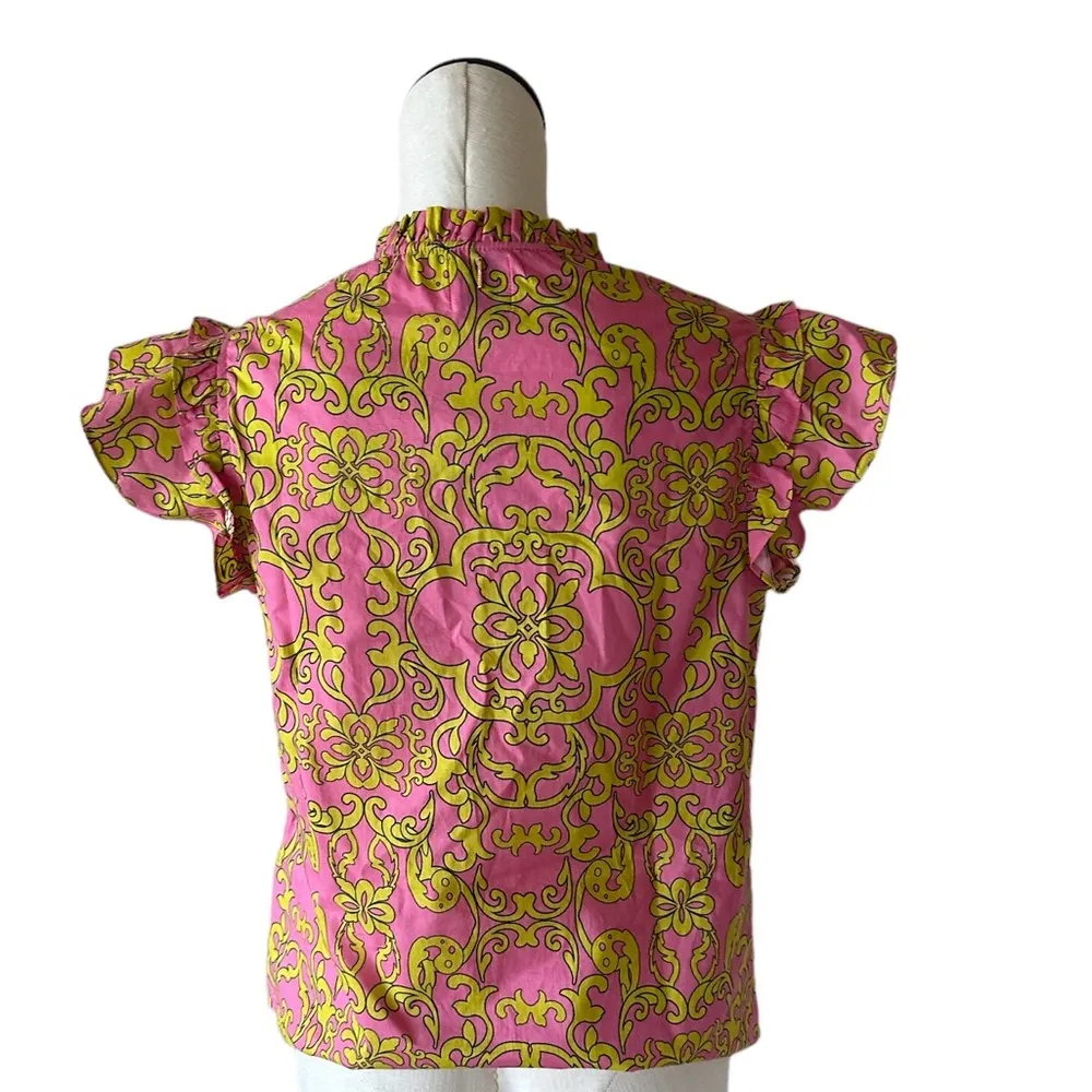 NWT MISA LOS ANGELES Basia Paisley Keyhole Top In Color Flra  Splendido - Image 9