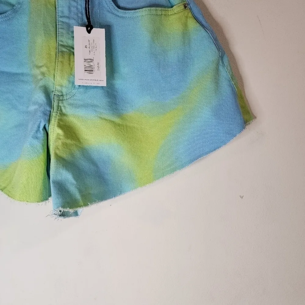 NEW WeWoreWhat Revolve Retro‎ Tie Dye Hippie Funky Festival 25 Flare Bell Shorts - Image 13
