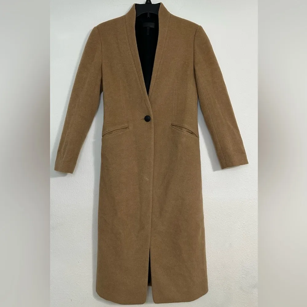 Rag & Bone Wool Tan Camel Hair Peacoat Coat  Size XS or 0 - Image 3