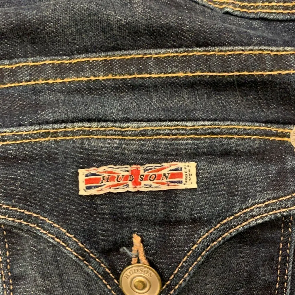 Hudson Women’s Ankle Cropped Denim Jeans Size 26 Light whiskering - Image 5