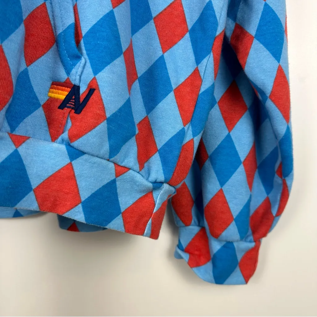 Aviator Nation Diamond Repeat Smiley Relaxed Hoodie - Image 4