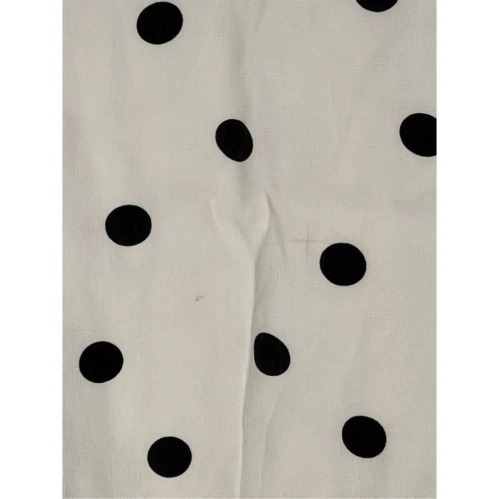 Something Navy Women’s Polka Dot Camisole Tank Top Ivory & Black Size Sm… - Image 2