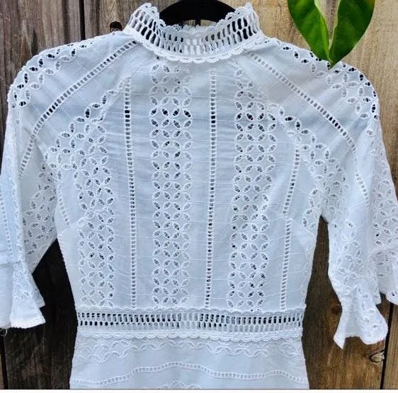 Hello Molly White Boho Dress - Image 4