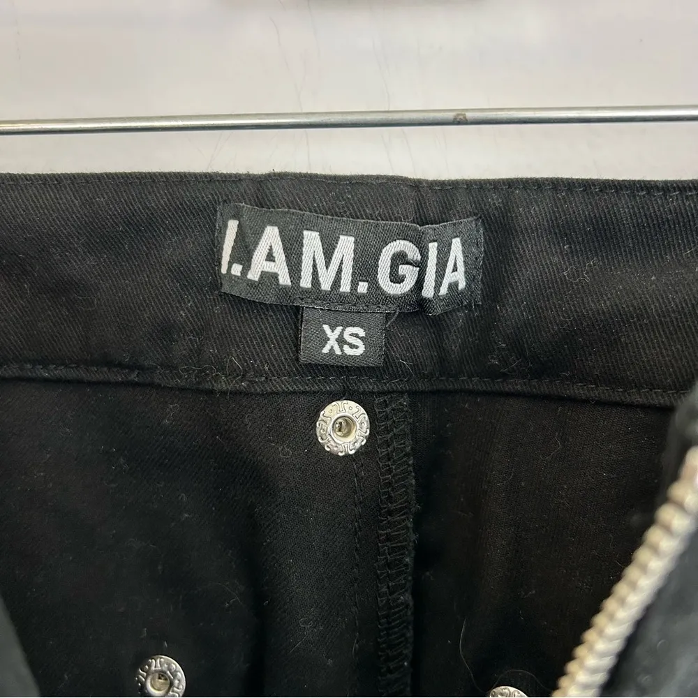 I.AM.GIA Black Dagger Convertible High Waisted Snap Pants Size XS - Image 10