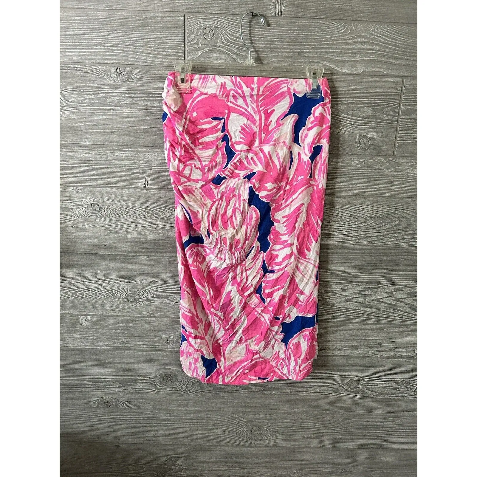 Lilly‎ Pulitzer XS Palmer Faux Wrap Skirt Beach Bliss Tiki Pink - Image 3
