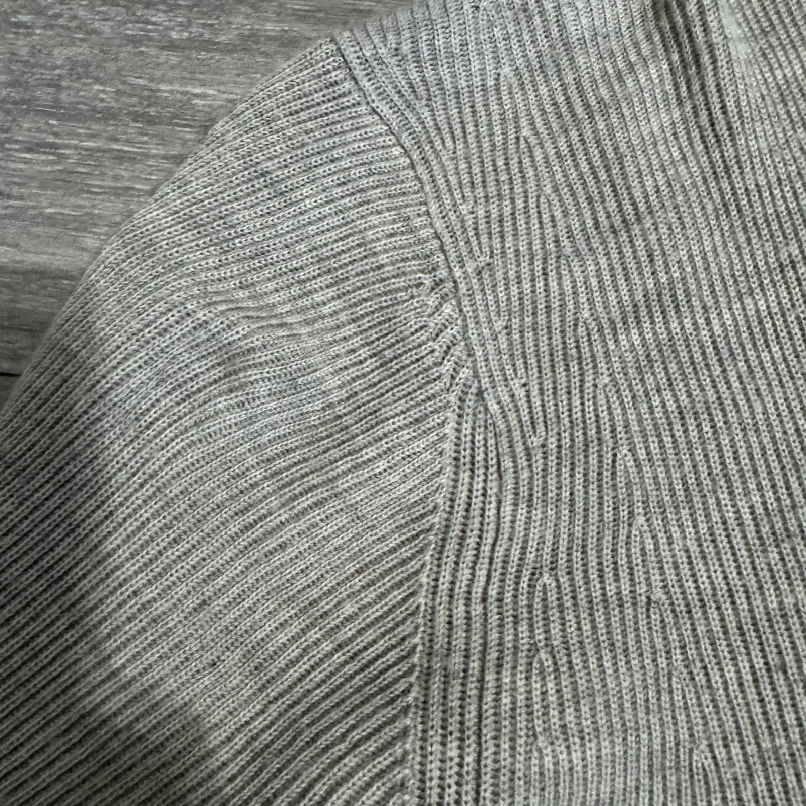 ALLSAINTS Women's Medium Grey V Neck Long Sleeve 100% Merino Wool Luxury Sweater Gray - Image 10