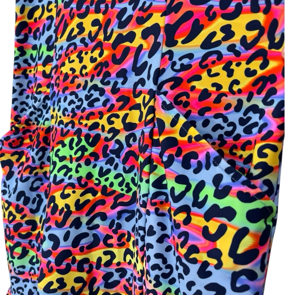 Tzu Tzu Party Cat Shiloh Dress Multicolor Ruffle Sleeveless Womens size Medium Multiple - Image 4