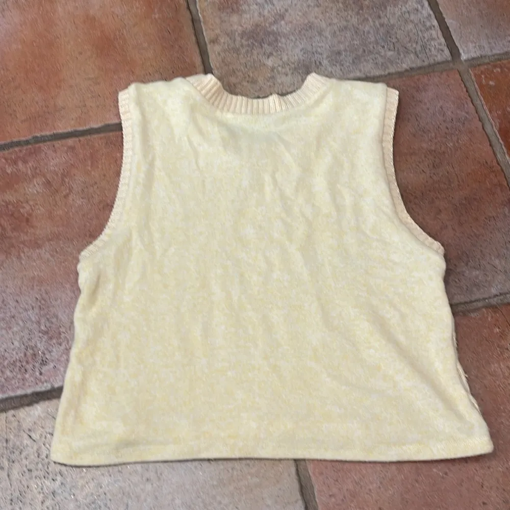 Zara Cableknit cropped pullover sweater vest Large - Image 3