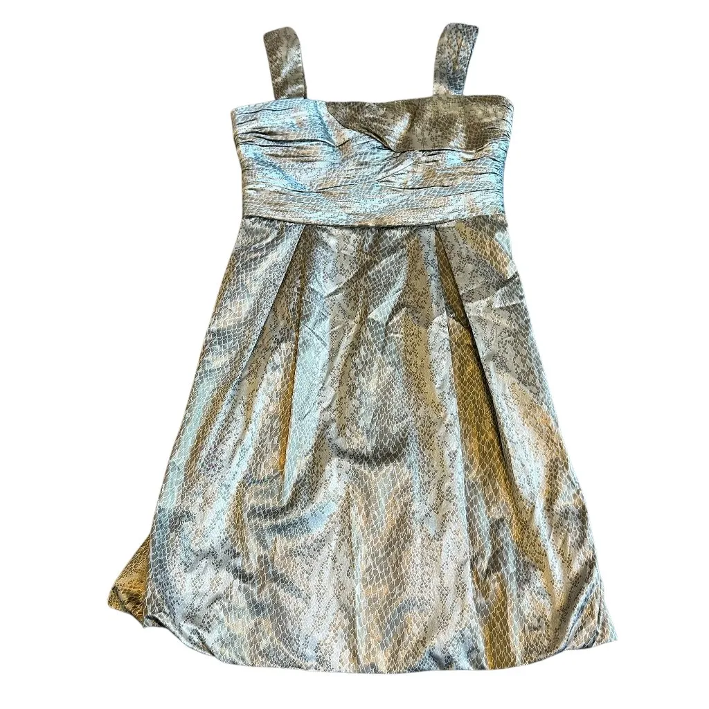 Diane Von Furstenberg DVF Treenie Snake Print Mini Dress Silk Size 6 Women's - Image 2