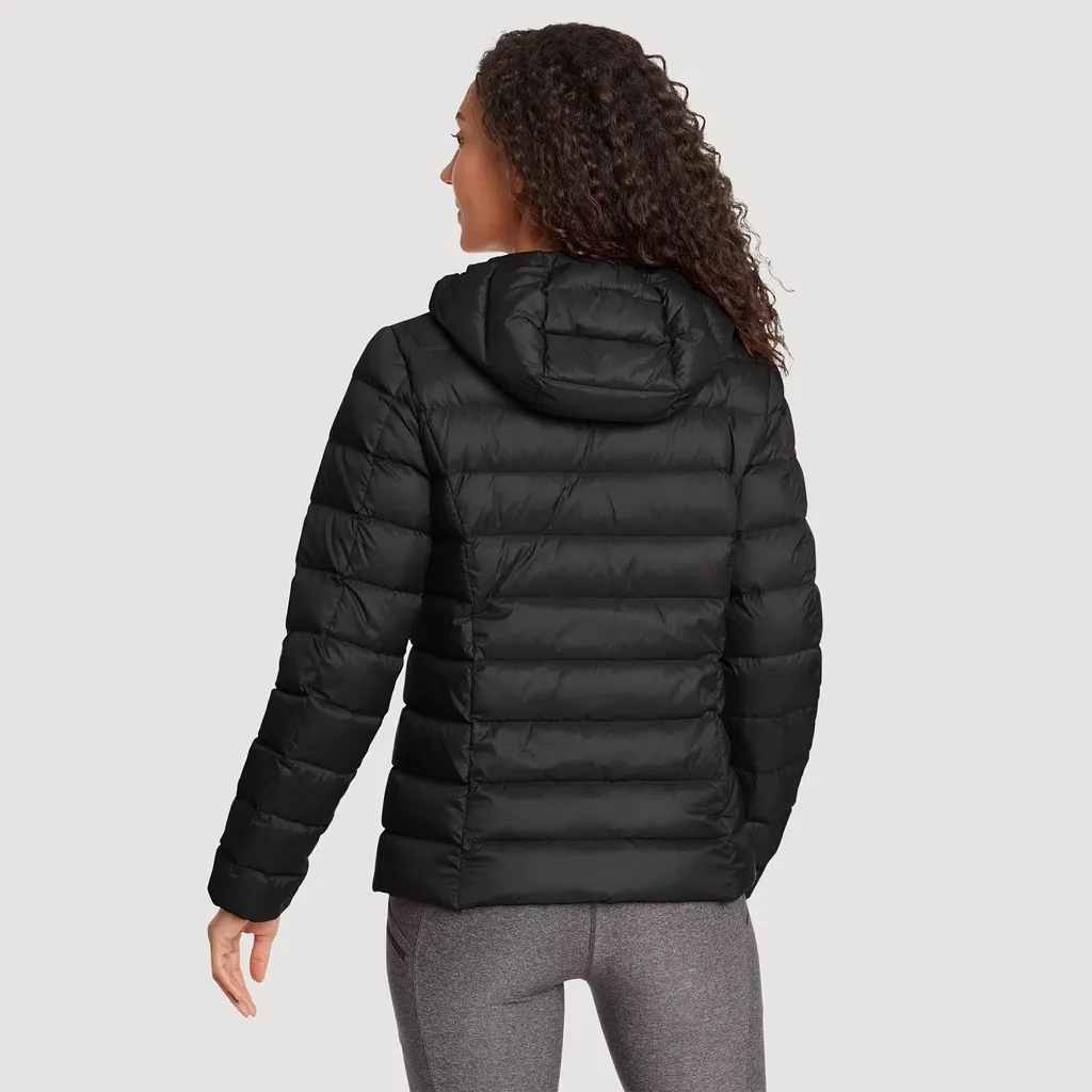 Eddie Bauer • CirrusLite Down Hooded Jacket black puffer quilted winter snow 650 - Image 12
