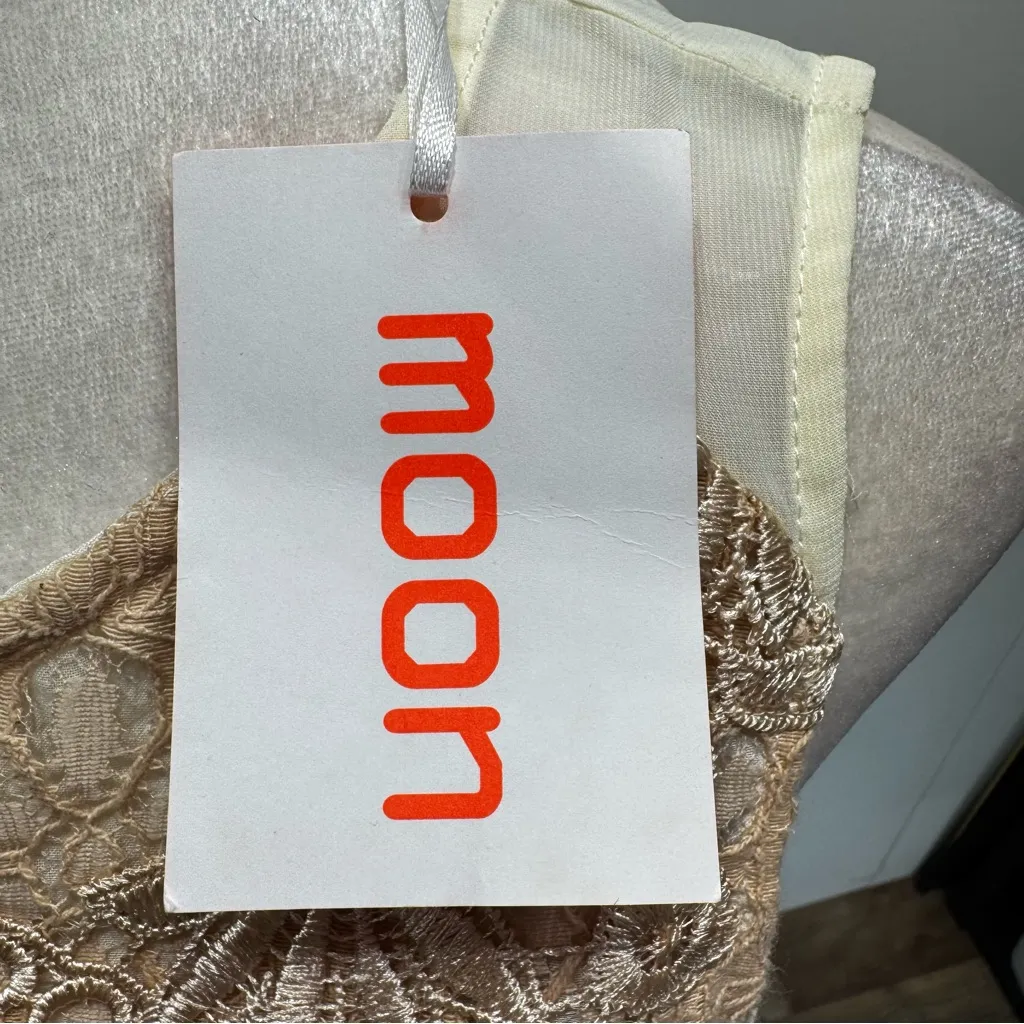 Beige Daisy Floral Lace Overlay Sleeveless ModCloth Dress by Moon Feminine Girly - Image 7