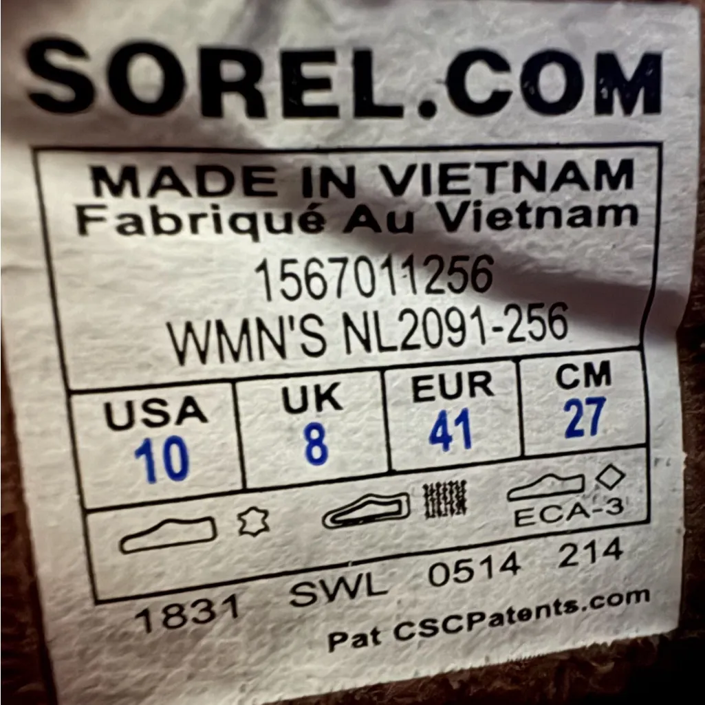 Sorel Tivoli II Blanket Waterproof Boots Size 10 EUC - Image 6