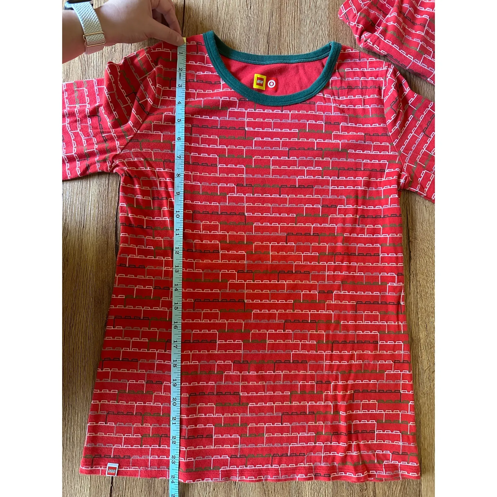 Lego Two Piece Holiday Pajama Set Size Small Red - Image 7