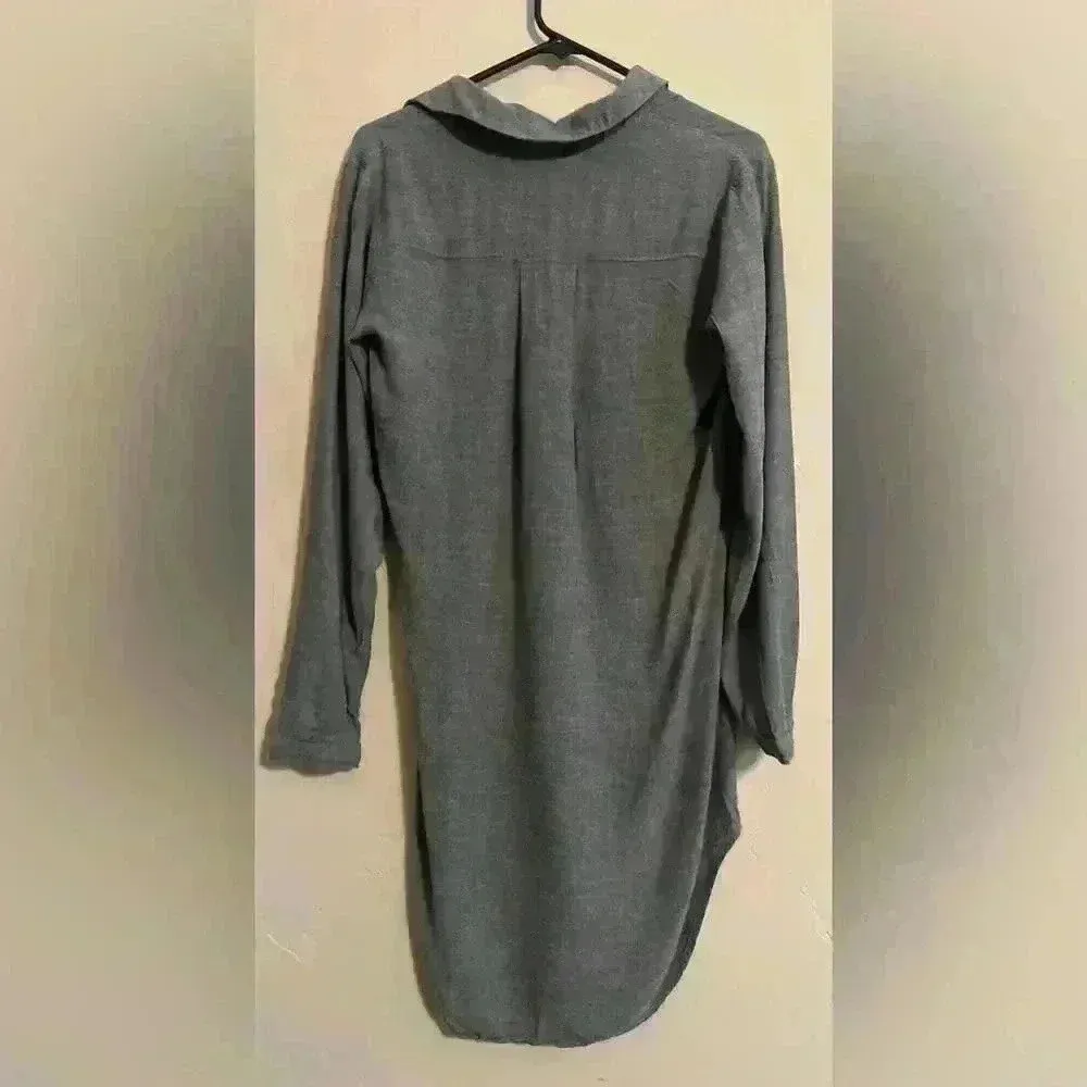 Cloth & Stone Shirt Dress Anthropologie  Gray size Xs comfy - Image 3