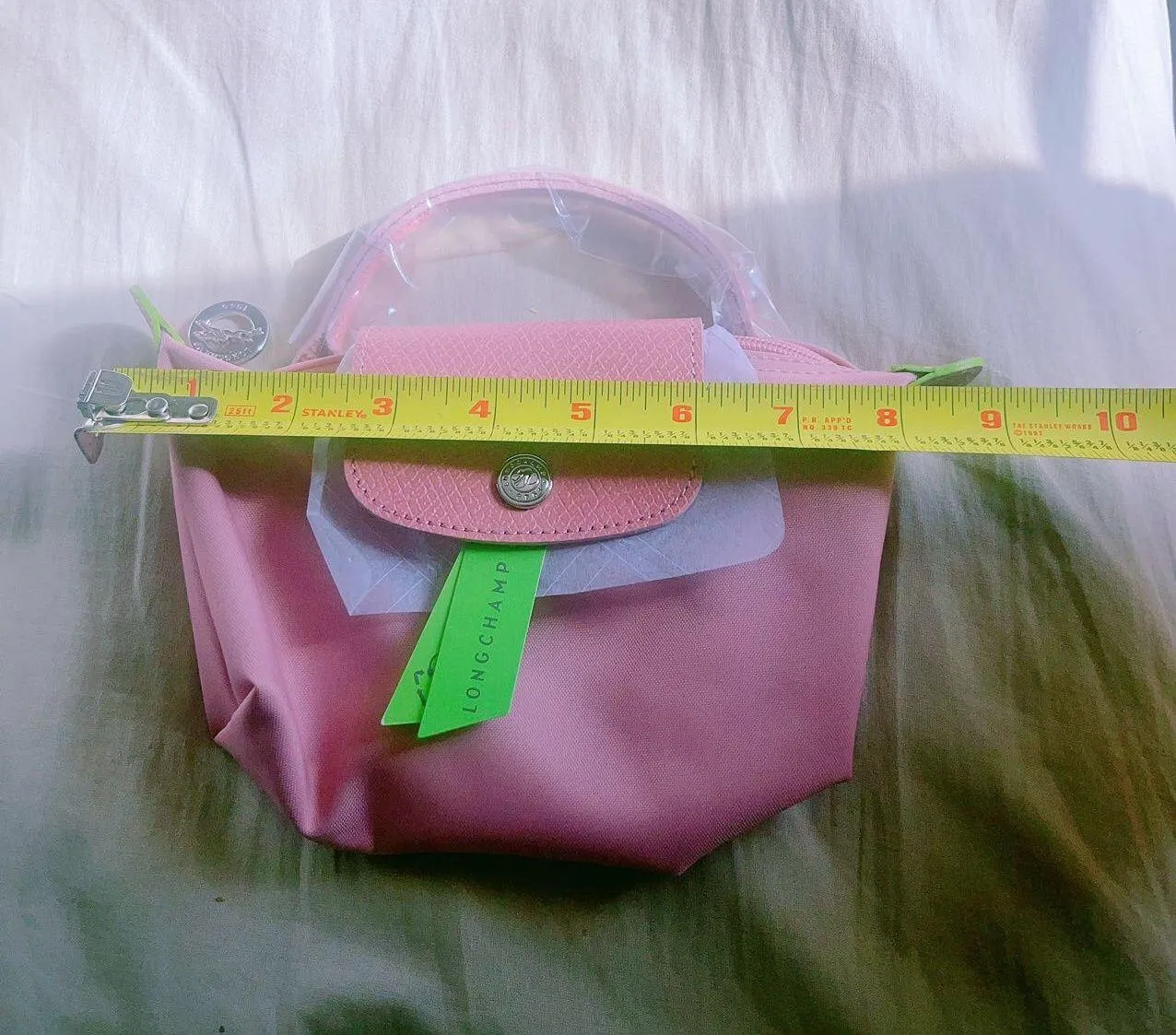 Le Pliage XS Light Pink Shoulder Mini Bag pouch - Image 4