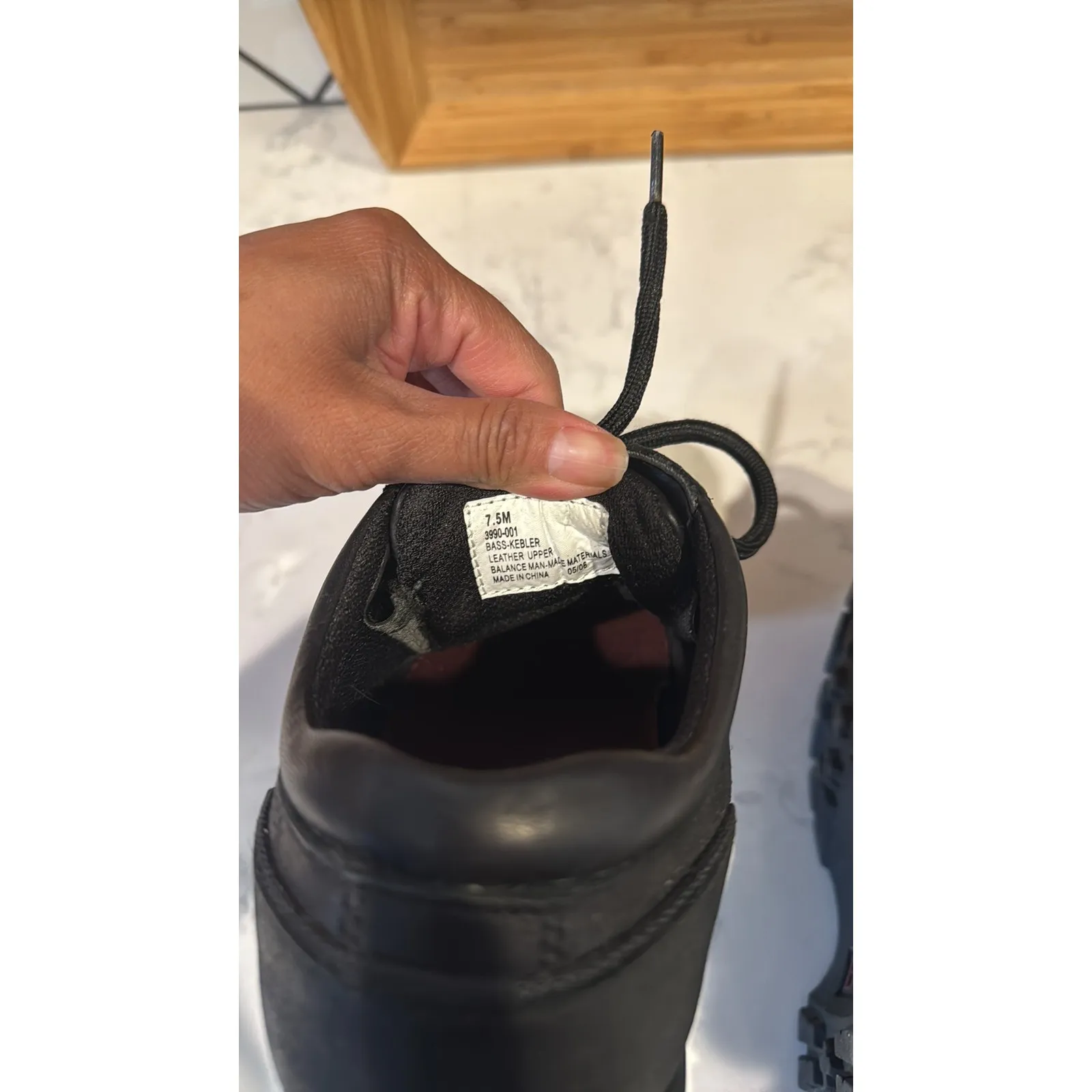 G.H. Bass Kebler leather slip resistant chunky shoes size 7.5 work casual street Black - Image 9