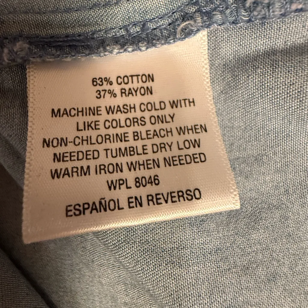 Style & Co. Blue Denim Shirt - Image 5