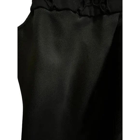 7 For All Mankind Black Causal Blouse Sleeveless Top 100% Silk w/ Eyelet Pattern‎ - Image 5